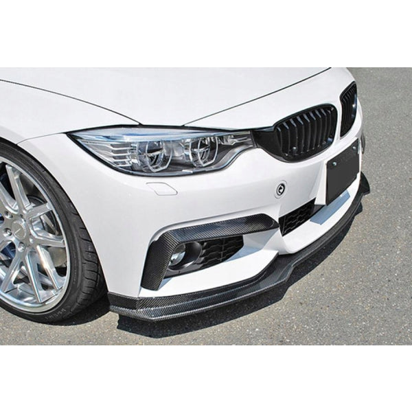 Främre stötfångarsplitters i carbon för BMW 4-serie F32/F36
