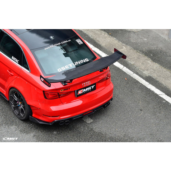 Bagageluckespoiler i carbon V1 för Audi A3/S3/RS3 8V Sedan