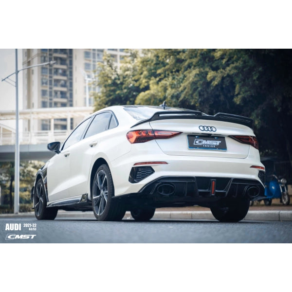 Spoilerläpp bak i carbon för Audi A3/S3/RS3 8Y Sedan – CMST