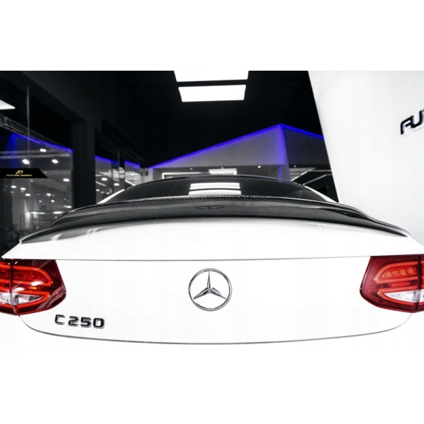 PSM bakvinge i blank carbon för Mercedes-Benz C-klass W205 Coupé (variant 2) – bild 5