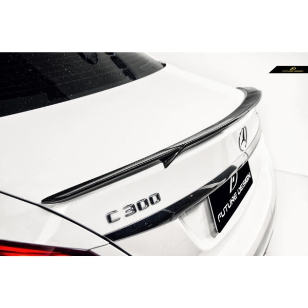 Bagageluckespoiler i carbon C63 AMG-stil för Mercedes-Benz C-klass W205 Sedan – bild 6