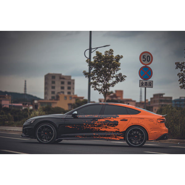 TAKD sidokjolar i dry pre-preg carbon för Audi A5 / S5 F5 2020–2023