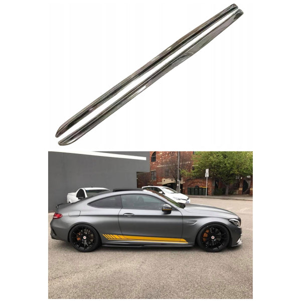 Sidokjolar i carbon för Mercedes-AMG C63 Coupé C205