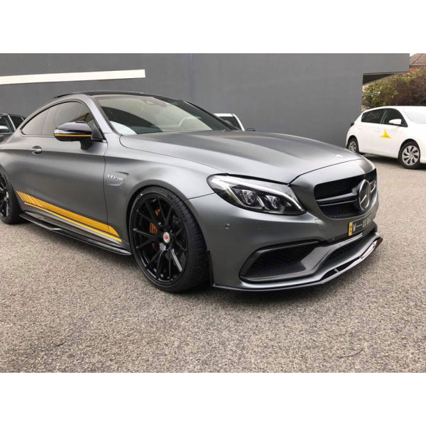 Sidokjolar i carbon för Mercedes-AMG C63 Coupé C205