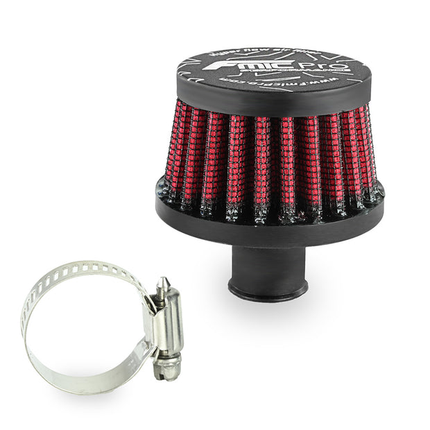 FMIC.Pro koniskt vevhusventilationsfilter 12 mm anslutning – röd