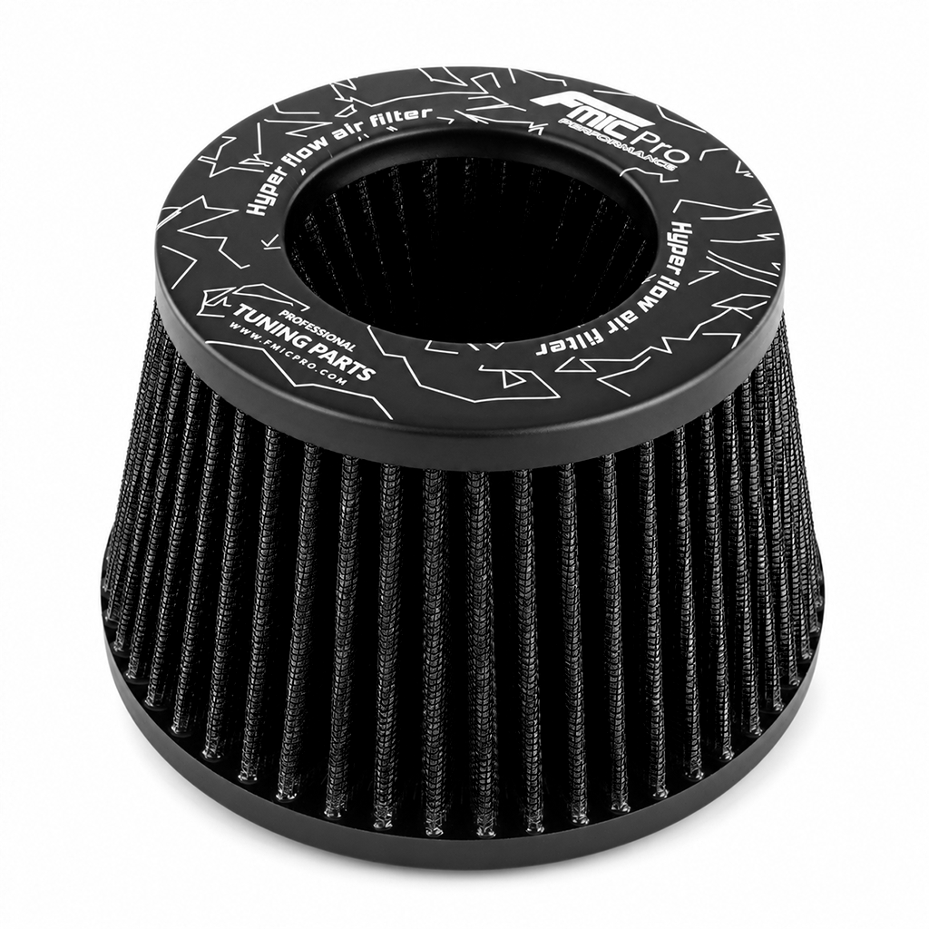 FMIC.Pro koniskt luftfilter 80 mm anslutning, längd 100 mm – svart