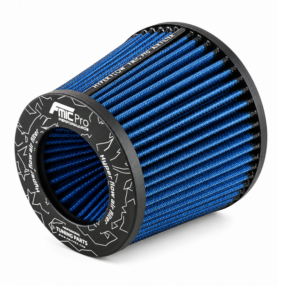 FMIC.Pro koniskt luftfilter 70 mm anslutning, längd 125 mm blå – bild 2