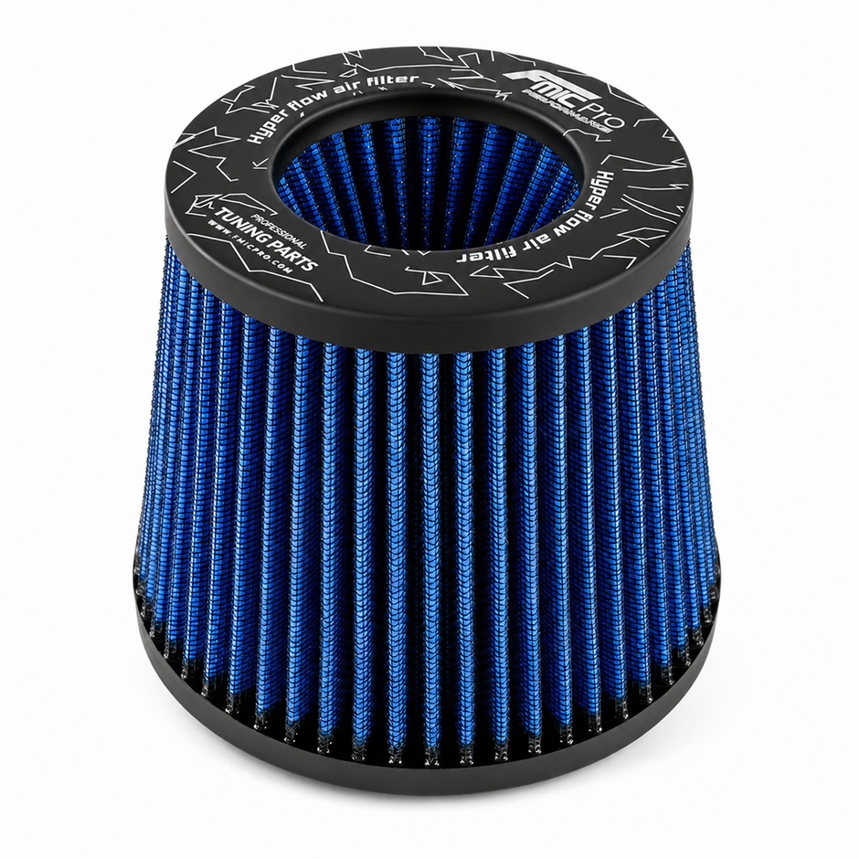 FMIC.Pro koniskt luftfilter 76 mm anslutning, längd 125 mm blå – bild 3