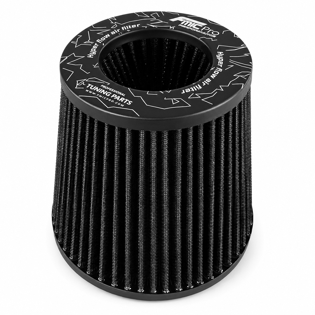 FMIC.Pro koniskt luftfilter 80 mm anslutning, längd 150 mm – svart
