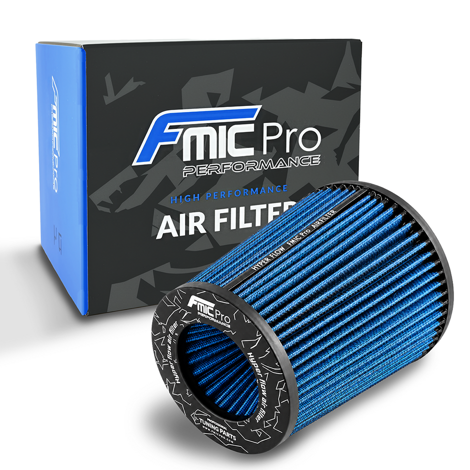 FMIC.Pro koniskt luftfilter 70 mm anslutning, längd 175 mm blå