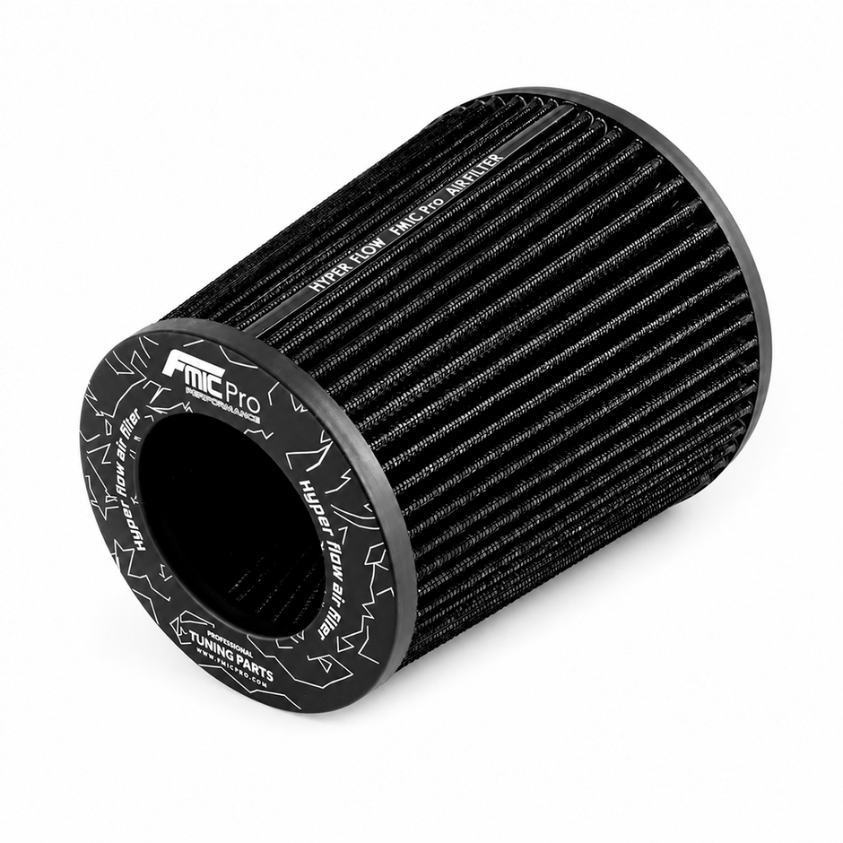 FMIC.Pro koniskt luftfilter 80 mm anslutning, längd 175 mm svart – bild 2