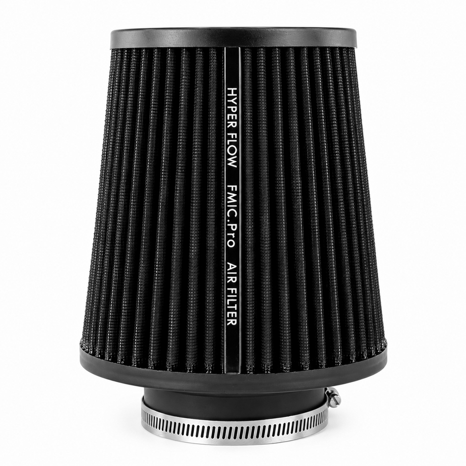 FMIC.Pro koniskt luftfilter 80 mm anslutning, längd 175 mm svart – bild 4