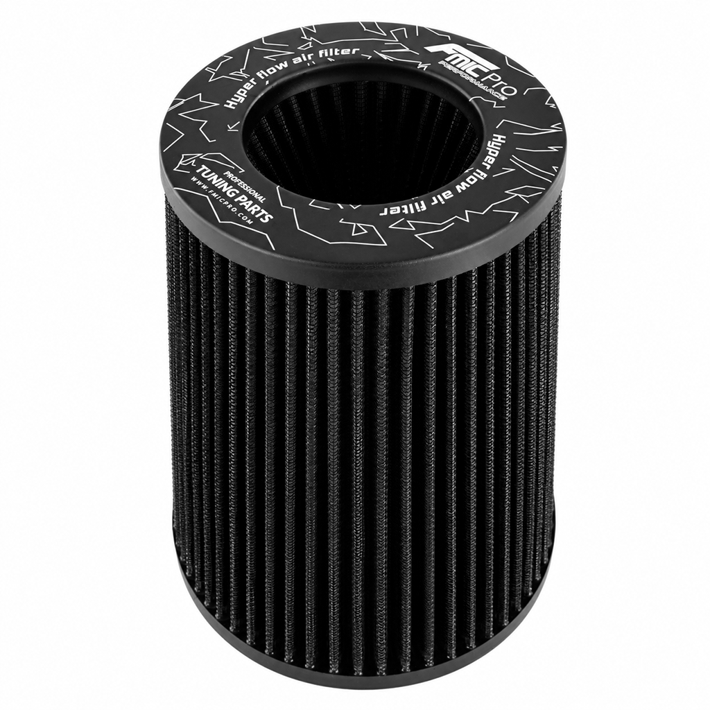 FMIC.Pro koniskt luftfilter 102 mm anslutning, längd 200 mm – svart