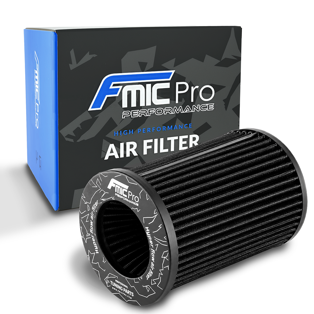 FMIC.Pro koniskt luftfilter 89 mm anslutning, längd 200 mm – svart