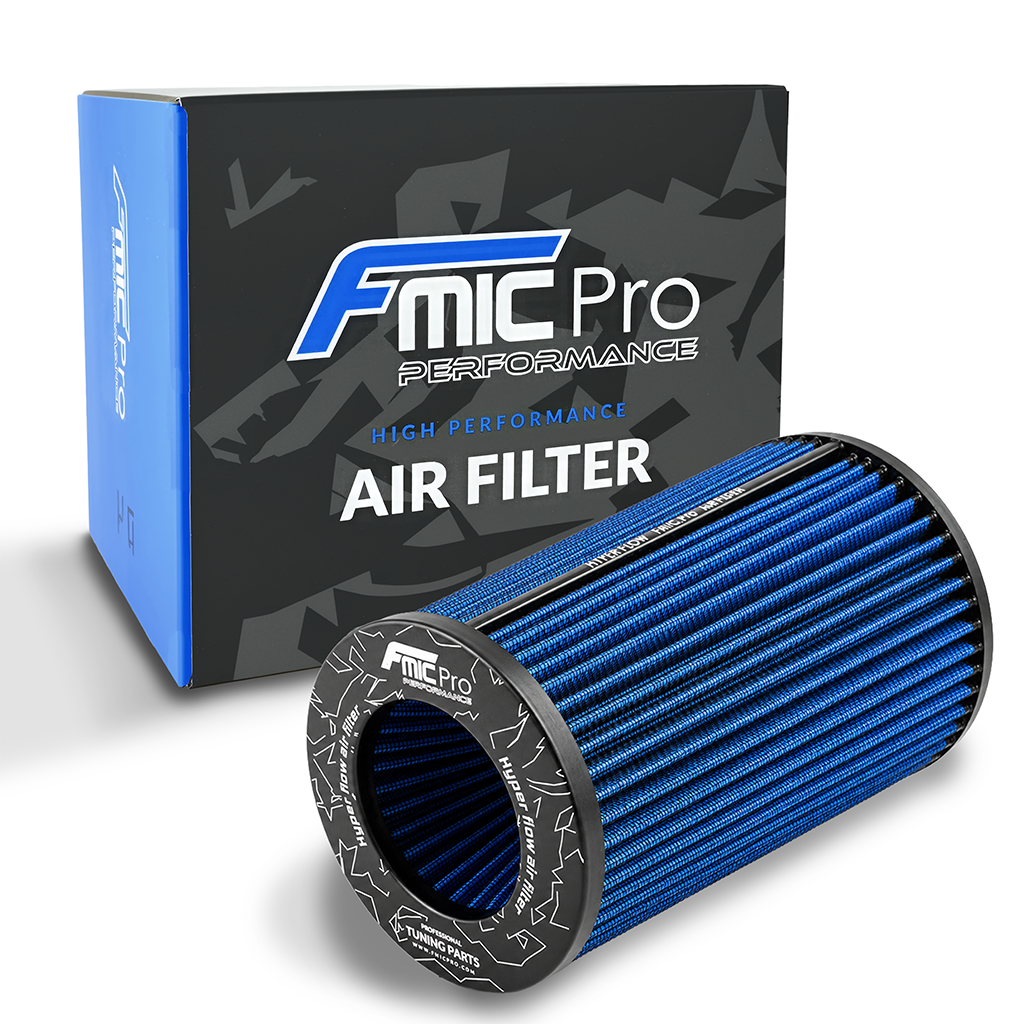 FMIC.Pro koniskt luftfilter 102 mm anslutning, längd 225 mm – blå