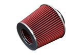 FMIC koniskt luftfilter 102 mm anslutning röd