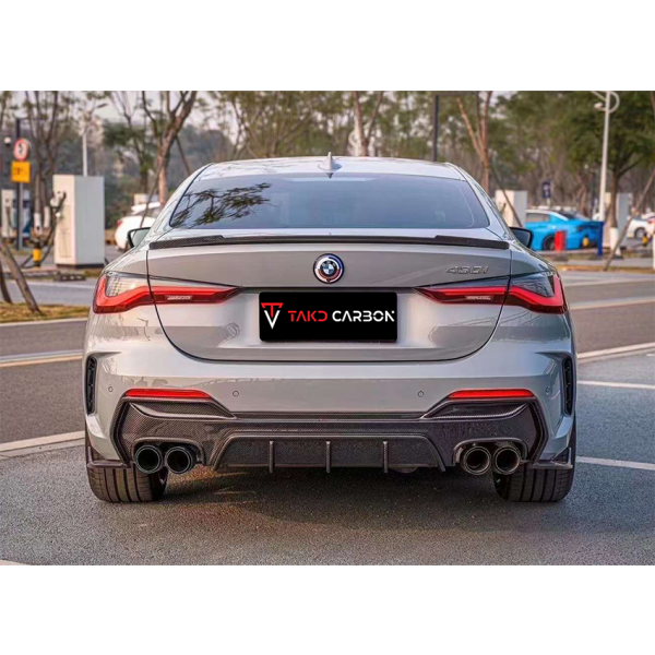 TAKD bagageluckespoiler TKM4 i Dry Carbon för BMW 4-serie G22 G23 G26 – bild 7