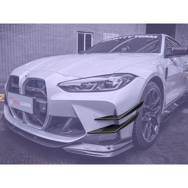 TAKD canards till främre stötfångare i Dry carbon för BMW M3 G80 & M4 G82/G83
