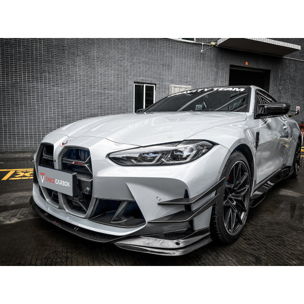TAKD canards till främre stötfångare i Dry carbon för BMW M3 G80 & M4 G82/G83