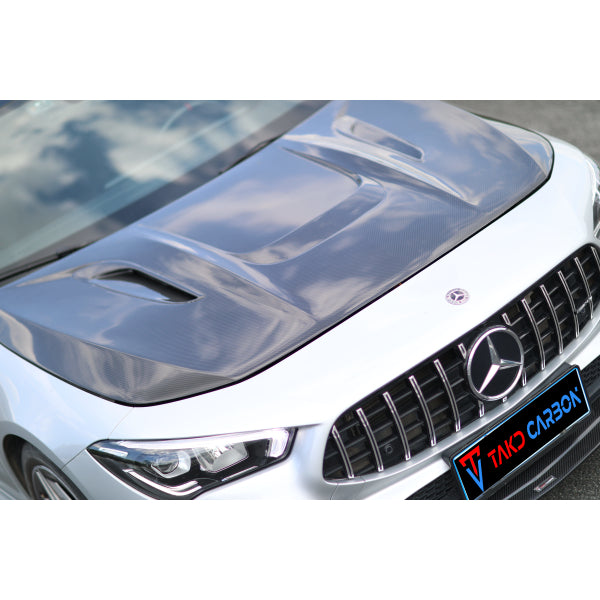 TAKD motorhuv i Dry Carbon för Mercedes-Benz CLA 35 AMG C118
