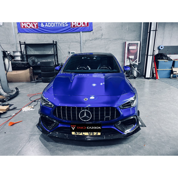 TAKD frontläpp i Dry Carbon för Mercedes-Benz CLA 45 S AMG C118