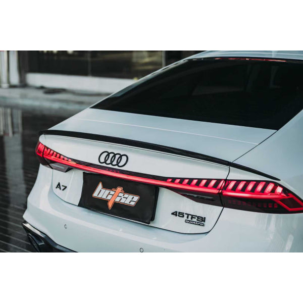 Bakre spoiler i carbon för Audi A7 S line/S7/RS7 Hatchback 2019–2024
