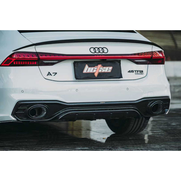 Bakre spoiler i carbon för Audi A7 S line/S7/RS7 Hatchback 2019–2024 – bild 5