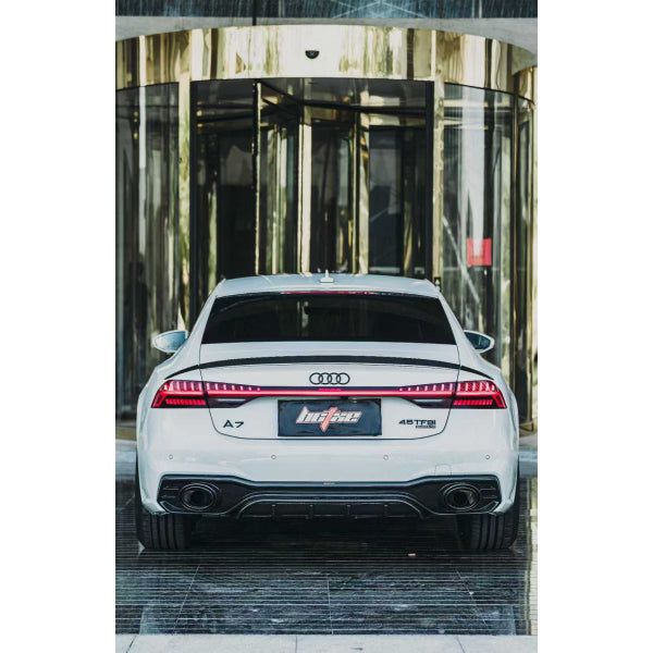Bakre spoiler i carbon för Audi A7 S line/S7/RS7 Hatchback 2019–2024