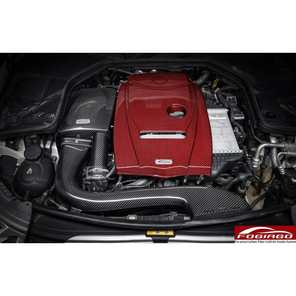 Fogiago Kalluftsinsug i carbon för Mercedes-Benz C-klass W205 C180–C300 & GLC200 2015–2018 – bild 2