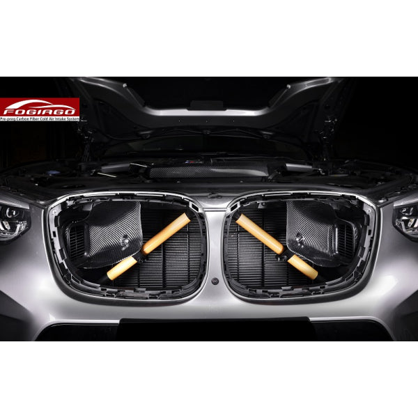 Fogiago Kalluftsinsug med insugskanaler i carbon för BMW X3 M F97 / X4 M F98 3.0T 2020+ – bild 2