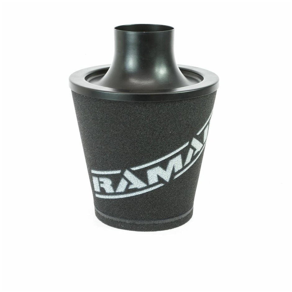 Ramair universellt koniskt luftfilter med aluminiumtopp Ø 70 mm svart (JS-175-70-BK)