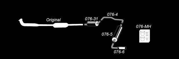 Volvo 240er P240, 242 1985-1993 Sportavgassytem Catback TA Technix