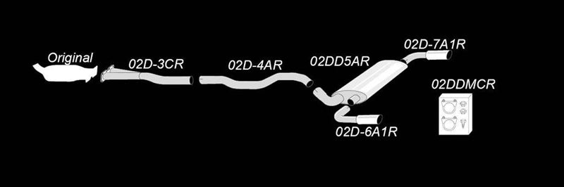 Volvo S60 II / V60 F 2010-2017 Duplex Sportavgassystem TA Technix – bild 2