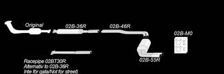 Volvo V 70 II / S60 I V70 II, Typ S / S60I, Typ R 2003 -2010 Rostfritt Sportavgassystem Catback TA Technix – bild 2