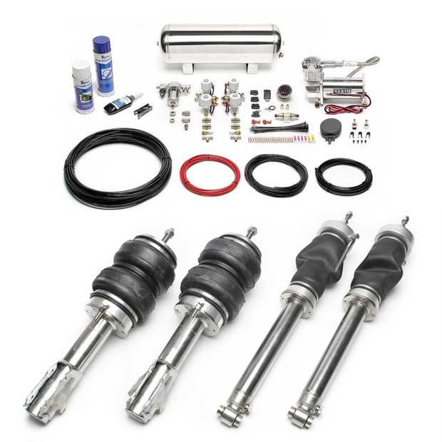 VW Corrado/Golf II/Jetta II Komplett Luftfjädring (Justerbara stötdämpare) Med Styrsystem TA Technix