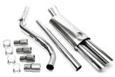 VW Golf III, Golf III Cabriolet, Golf IV Cabriolet Golf III, Typ 1H_, / Golf III Cabriolet, Typ 1E_, / Golf IV Cabriolet, Typ 1E_ 1991-2002 Avgassystem Racing TA Technix