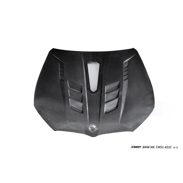 CMST Ventilerad motorhuv i carbon med glasruta för BMW M8 F91/F92/F93
