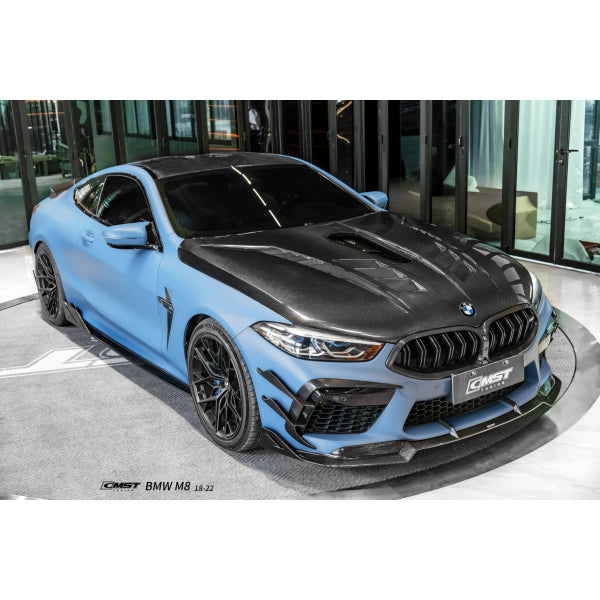 CMST Ventilerad motorhuv i carbon med glasruta för BMW M8 F91/F92/F93 – bild 2