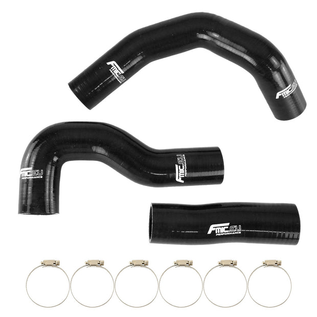 FMIC.EU Silikonslangsats för intercooler – Mitsubishi L200 / Pajero / Triton 2.5 TD – Svart