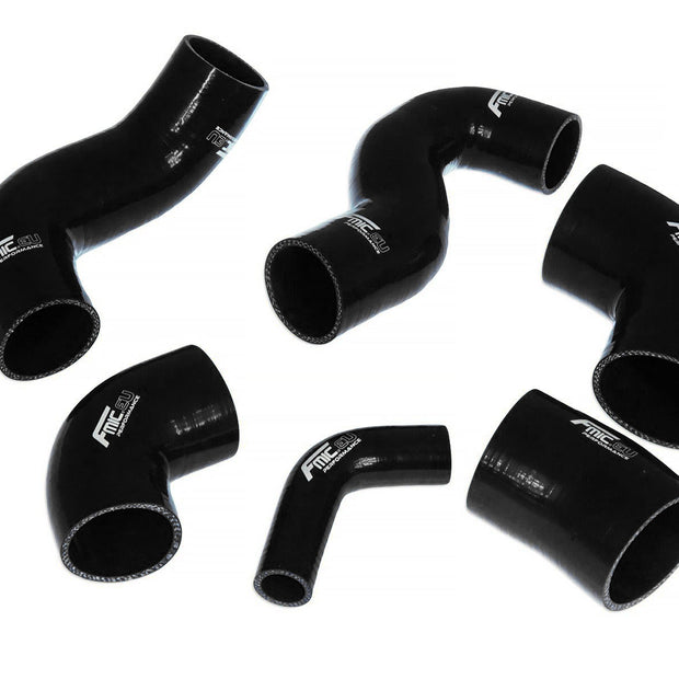 FMIC.EU Silikonslangsats för intercooler – Fiat Coupe 2.0 20V GT Turbo (6 delar) – Svart